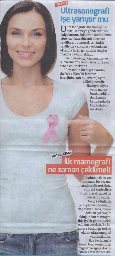 Meme Kanseri Metni 3 - Hürriyet Gazetesi 01.11.2016